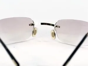 Cartier Gold Glasses: Left Rimless Bridge