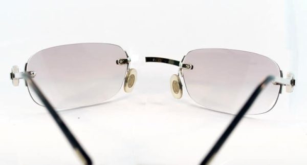 Cartier Gold Glasses: Left Rimless Bridge
