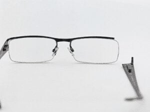 Broken Right Lens Frame of Half Metal Glasses