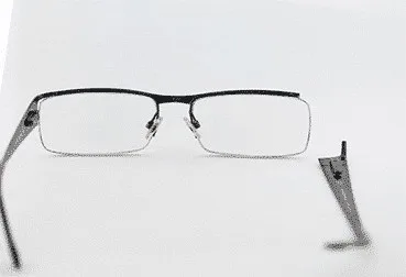 Broken Right Lens Frame of Half Metal Glasses