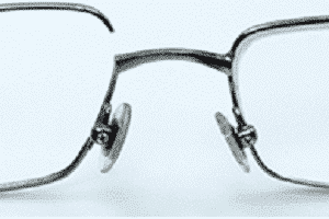 Eyeglass Lens Frame Weld - Titanium - Left