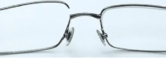 Eyeglass Lens Frame Weld - Titanium - Left