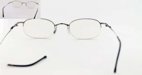 Half Metal Eyeglass Left Temple Weld