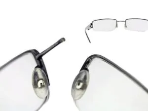 Half Metal Eyeglass Frame right Bridge repair