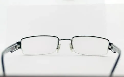 Half Metal Rimless Glasses' Right Bridge got Broken