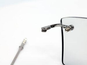 Eyeglass Hinge Rebuild-Convert - Rimless - Left