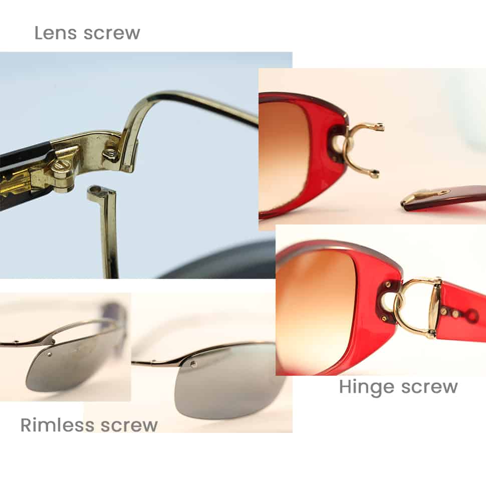 Screw replacement 1 - Sunglasses Repair