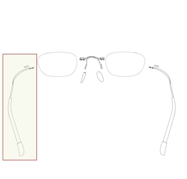 Silhouette left temple replacement