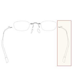Silhouette replace right temple 300x300 - Silhouette Glasses Repair