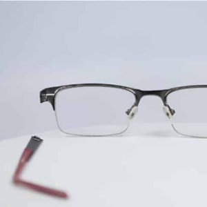 Eyeglass Hinge Rebuild-Convert - Half Metal - Left