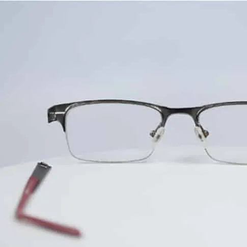 Eyeglass Hinge Rebuild-Convert - Half Metal - Left