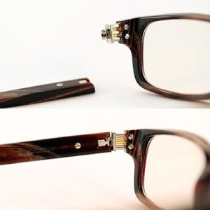 Eyeglass Hinge Rebuild-Convert - Wood - Left