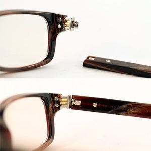 Eyeglass Hinge Rebuild-Convert - Wood - Right