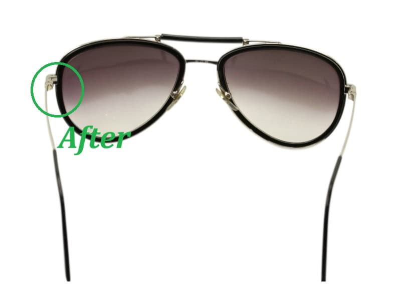 Cartier Frame After Left Hinge Rebuild