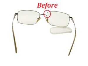 Cartier Frame Before Right Lens Frame Weld
