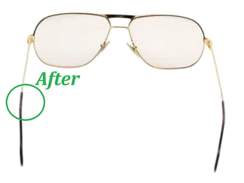 Cartier Left Temple After Weld