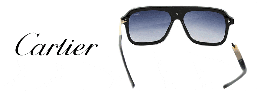 Cartier Grey Rectangular Ladies Sunglasses CT0196SA 001 56 843023140304 -  Sunglasses - Jomashop