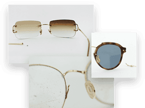 Metal Eyeglasses Left Lens Frame Weld