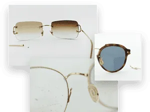 Metal Eyeglasses Left Lens Frame Weld