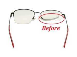 Half Metal Frame Before Right Nylon Filament Replacement