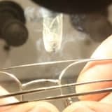 Eyeglass Laser Repair in Progress