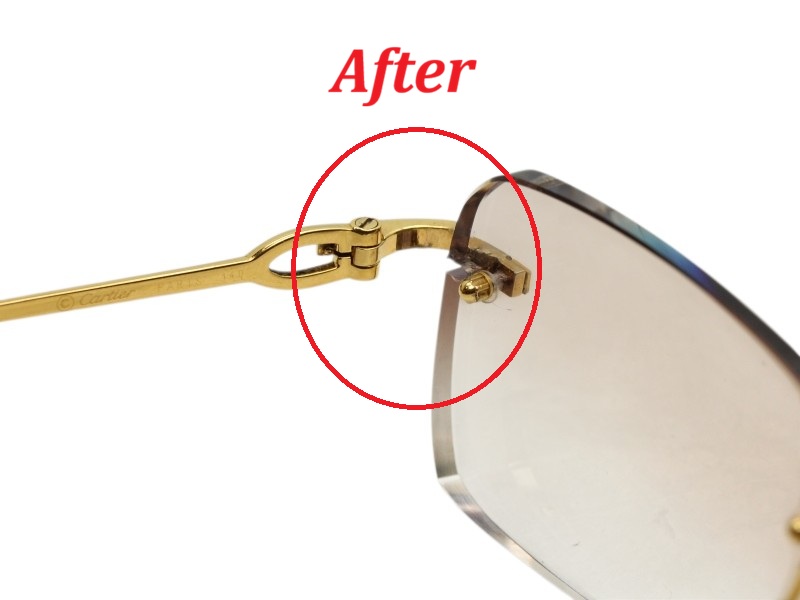Cartier Eyeglass Elbow Post Retrofit-Left - Image 3