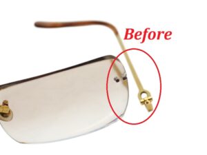 Left Cartier Elbow Retrofit Before Repair