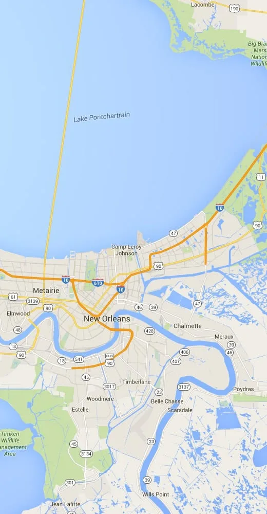 New Orleans Map