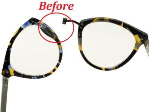 Cartier Half Metal Titanium Frame Before Left Bridge Weld