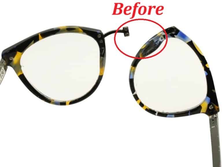 Cartier Half Metal Titanium Frame Before Right Bridge Weld