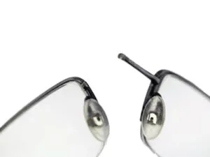 Half Metal Eyeglass Frame left Bridge Repair