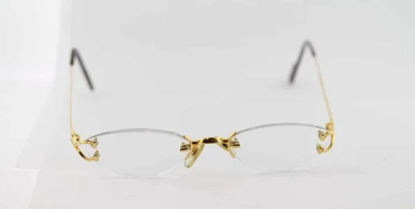 Gold Cartier Rimless Frame