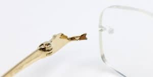 Cartier elbow post broken left 300x152 1 - Cartier Eyeglass Post Retrofit