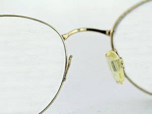 Cartier Gold Eyeglasses - Left nosepad Arm replace - before