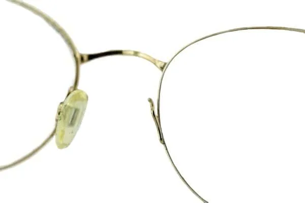 Cartier Eyeglass Frame- replace right nosepad arm- before