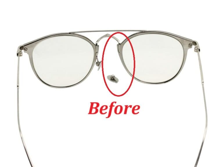 Cartier Right Nose Pad Arm Before Weld