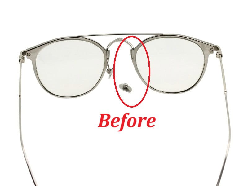 Cartier Right Nose Pad Arm Before Weld