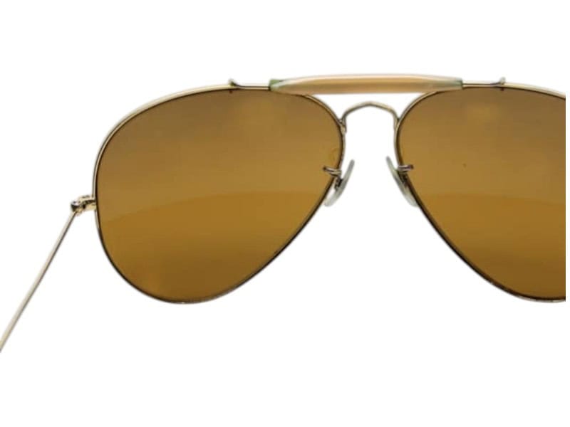 Vintage Aviator Glasses Left Lower Bridge Weld