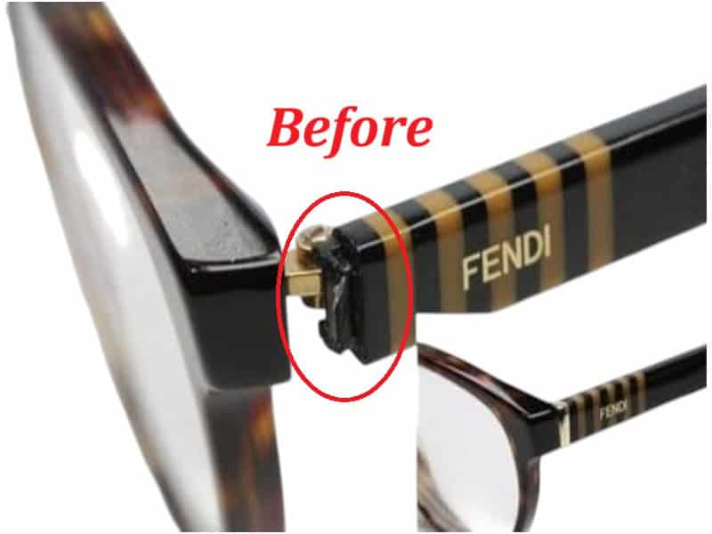 Fabricate Eyeglass Trim Left Piece Before Repair