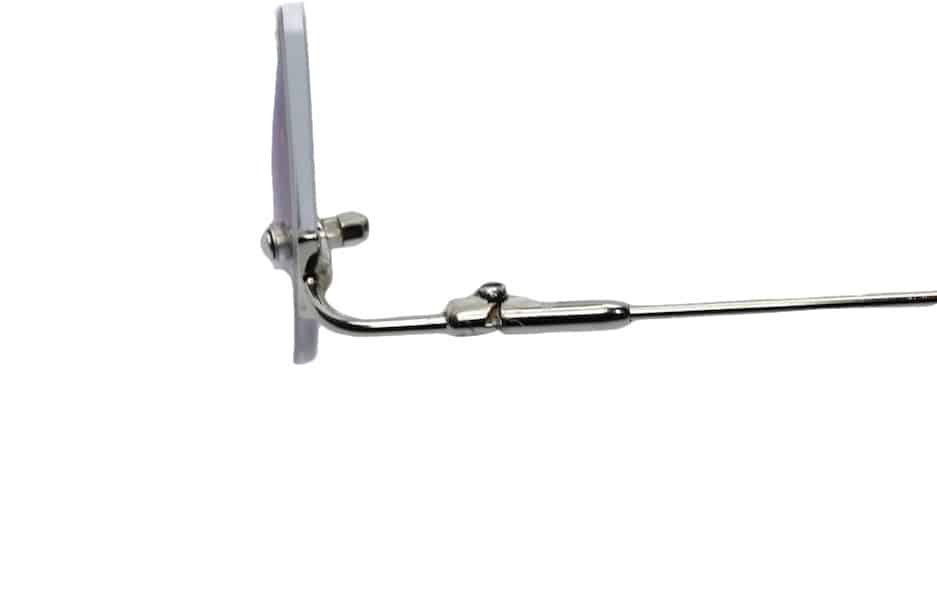 Metal Eyeglass Frame Barrel Hinge retrofit to regular Hinge - left