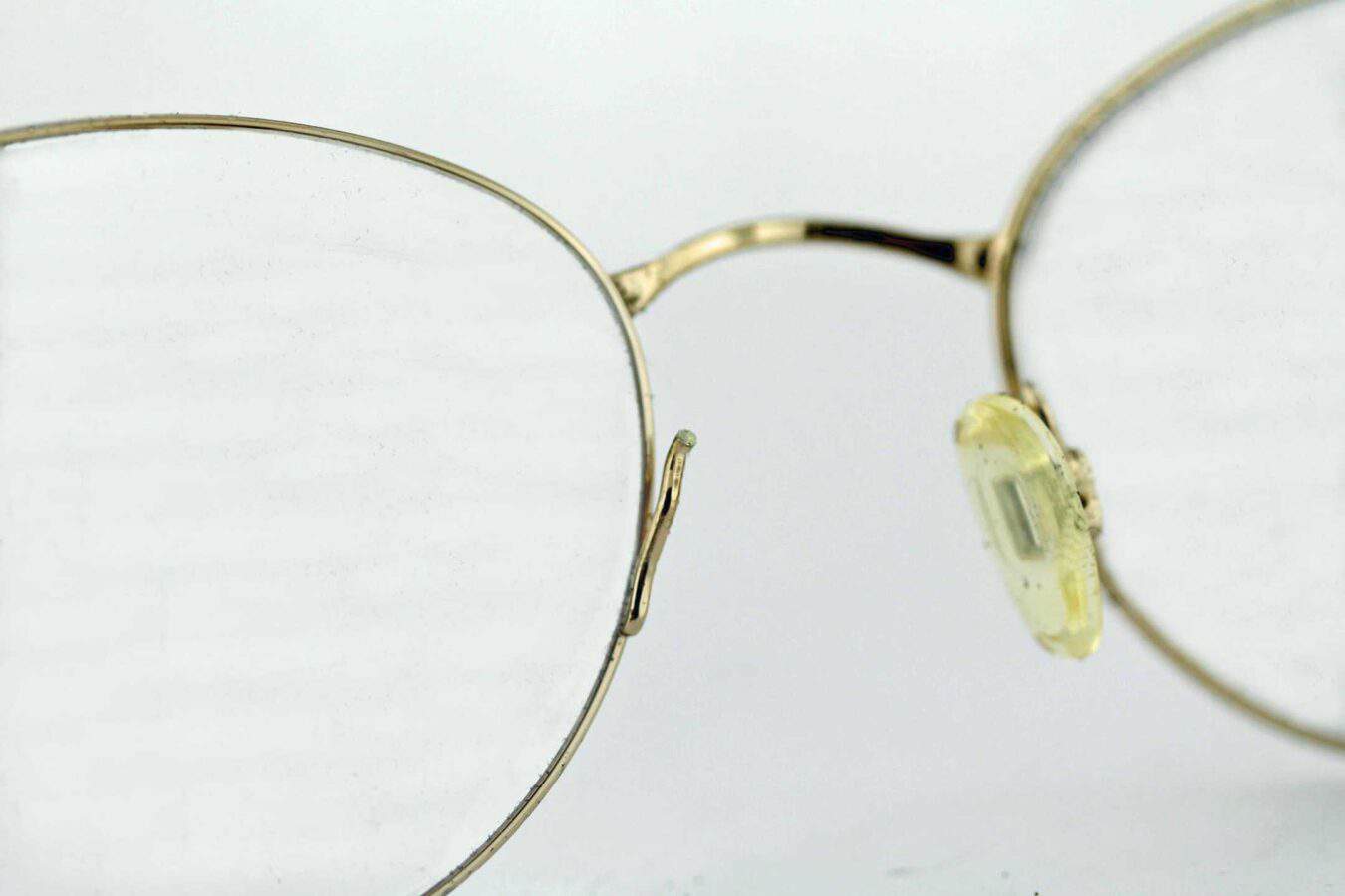 Cartier Gold Eyeglasses - Left nosepad Arm replace - before