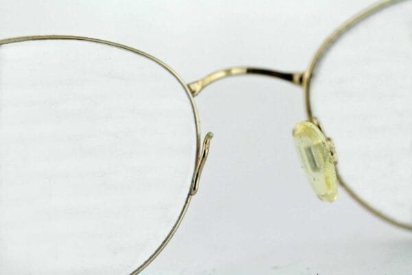Cartier Gold Eyeglasses - Left nosepad Arm replace - before