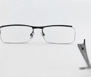 Broken Right Lens Frame of Half Metal Glasses