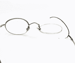 Vintage Eyeglass Frame right Lens Frame Repair