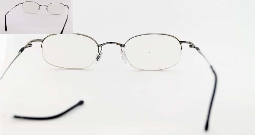 Half Metal Eyeglass Left Temple Weld