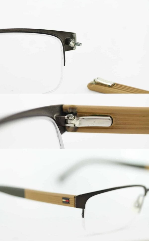 Right Hinge Rebuild Convert of a Plastic Sunglasses Frame