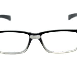 Plastic Eyeglasses bridge with silver trim