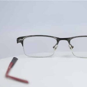 Eyeglass Hinge Rebuild-Convert - Half Metal - Left