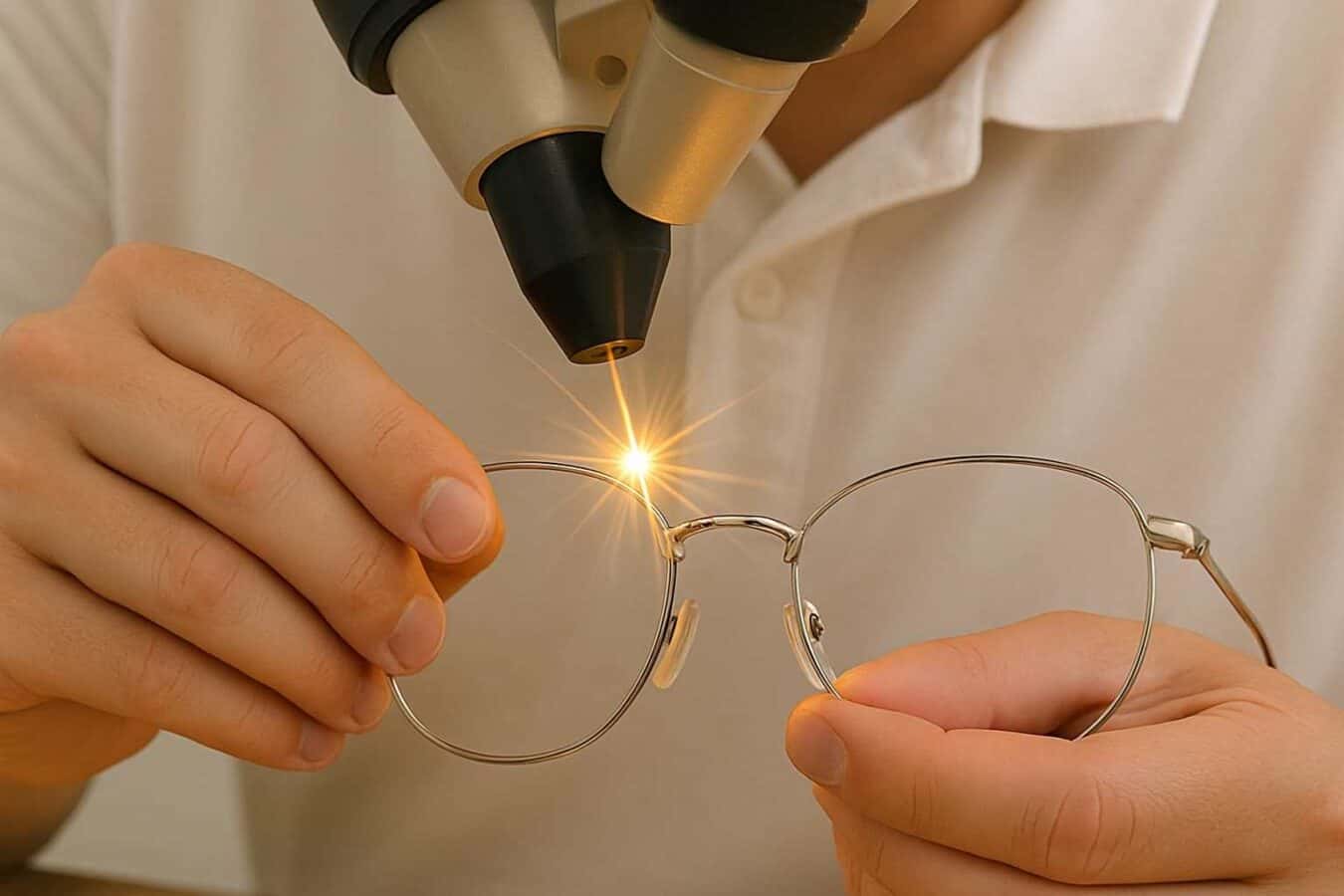 Eyeglass Repair Expert Welding Lens Frame